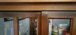 Vitrina Librería Madera con Puertas Correderas
