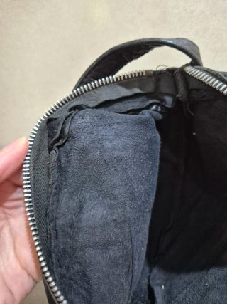 Bolso de mano de piel
