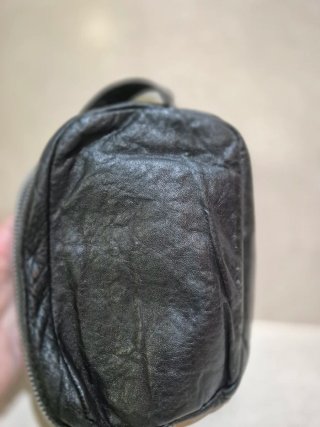 Bolso de mano de piel