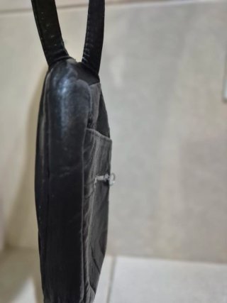Bolso de mano de piel
