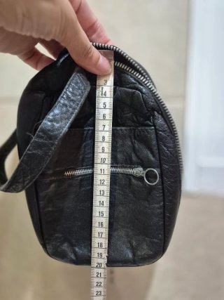 Bolso de mano de piel