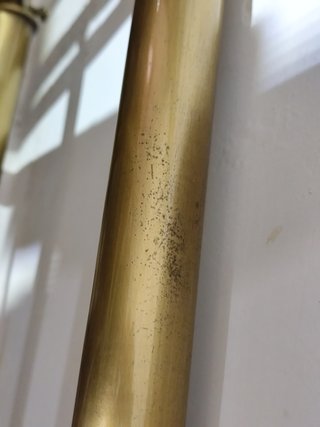 Testiera letto matrimoniale ottone vintage