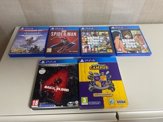 PS4 Juegos: Horizon, Spiderman, GTA, Back 4 Blood.