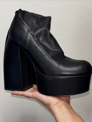 Botas altas plataforma tacón grueso