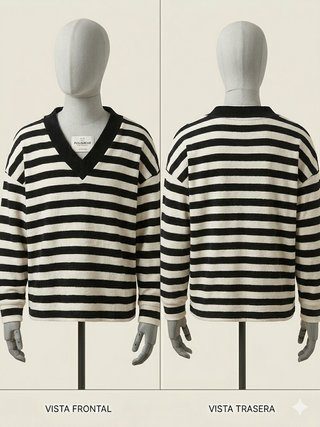 Jersey Pull&Bear rayas pico talla S