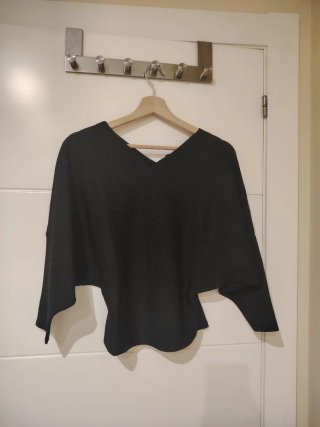 Jersey de punto negro talla M