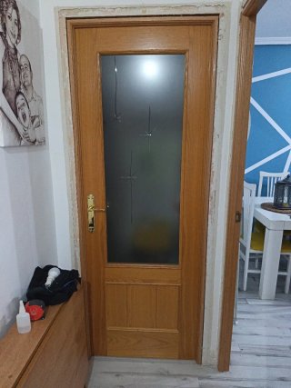 Puerta de interior de roble