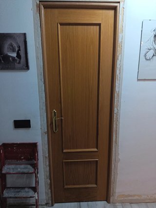 Puerta de interior de roble