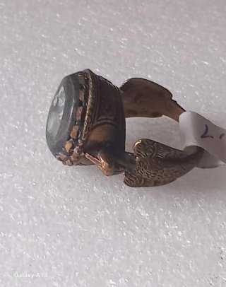 Anello sigillo tartaruga vintage