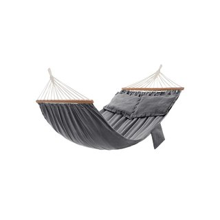 Amaca Letto Dondolo da Esterno 210 x 150 cm Grigio · Tessuto