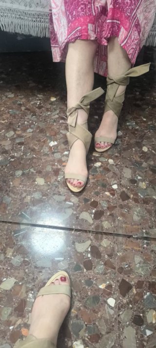Sandalias Zara Beige T.37