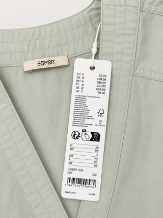 Blusa Esprit verde menta talla XS