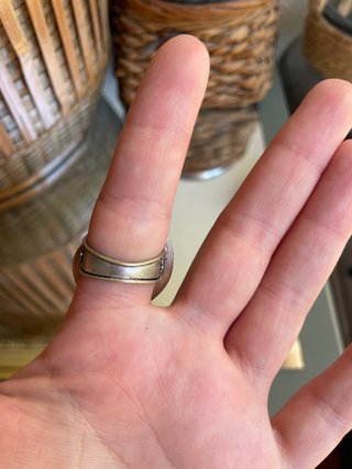 Anillo Fósil Ammonite Plata