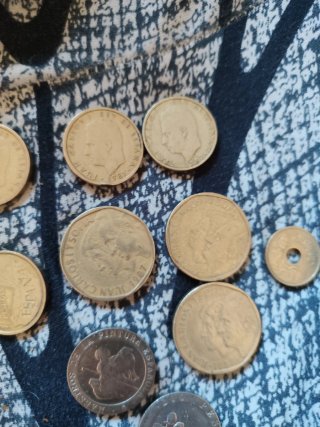 Lote de monedas variadas