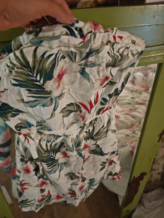 Vestido Pimkie floral blanco XS