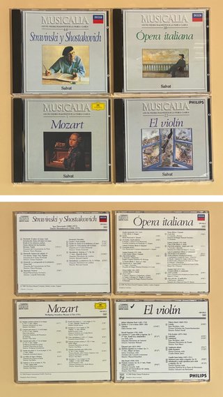 21 Cd's. Lote de Musica Clasica. Mozart + Musicali