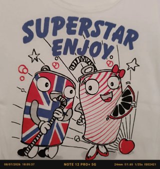 Camiseta Superstar Enjoy Talla L