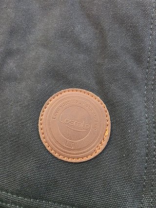 LOSMILE Bolso Bandolera Lona Negro Marrón