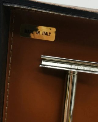 Estuche Aseo Vintage Cuero Italiano