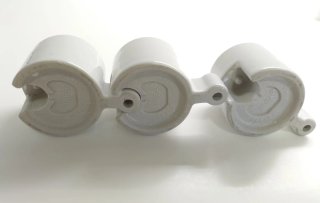 Portavelas cerámica blanca Ikea PS Värmeljushållar