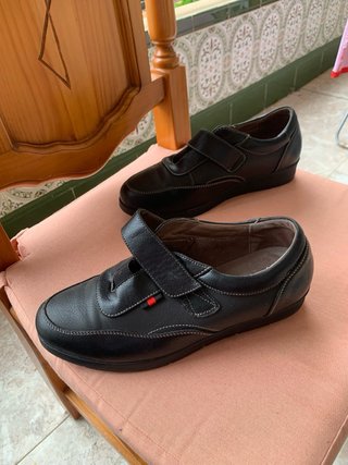 Zapatos H&L Velcro Negros mujer /Talla 39