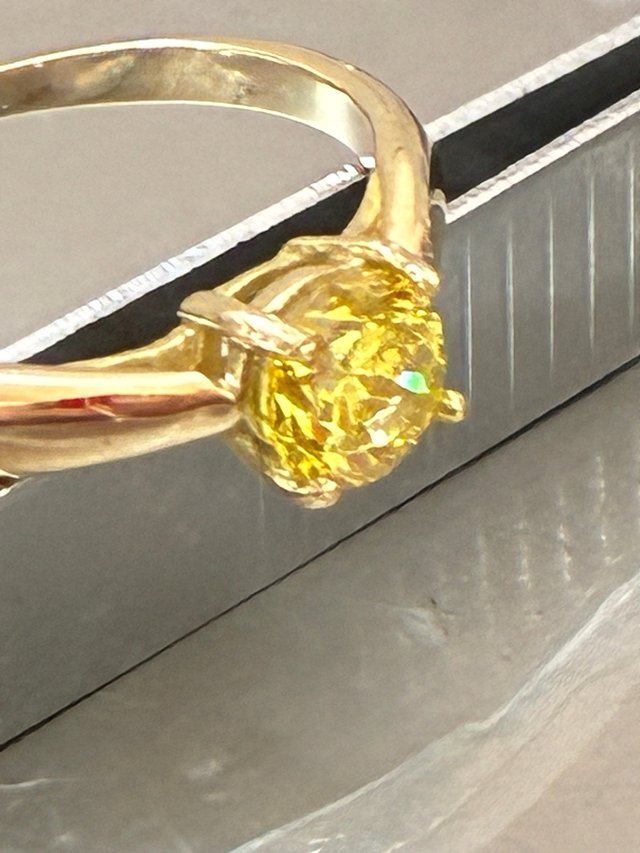 Anillo Oro 18k Diamante Natural 0.75 Ct