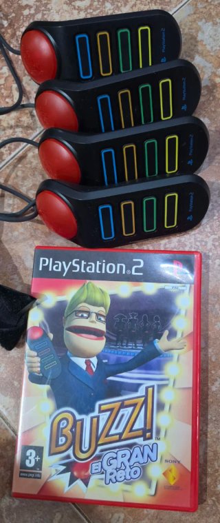 PS2 Buzz El Gran Reto + 4 Mandos