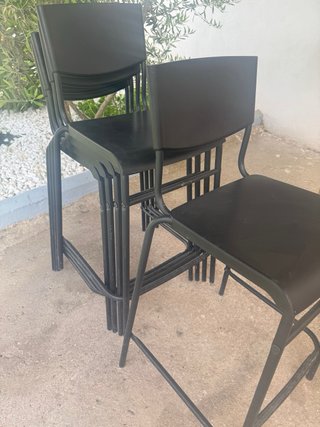 Taburetes altos negros ikea