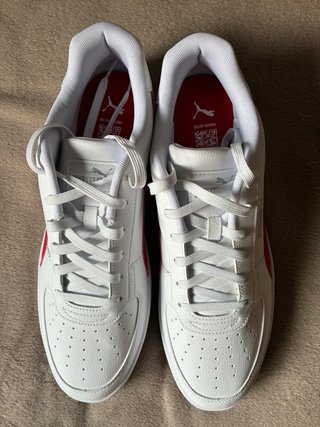 Zapatillas Puma Blancas y Rojas Talla 48 original