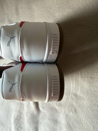 Zapatillas Puma Blancas y Rojas Talla 48 original