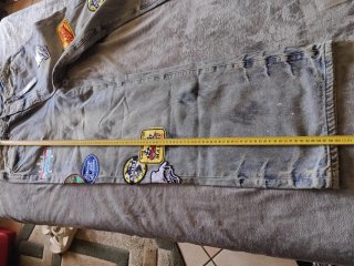 Jeans Amiri baggy fit blu
