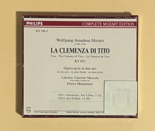 2 CDs Mozart La Clemenza di Tito