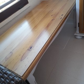 Mesa de madera 120x55x45