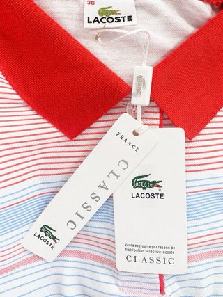 Polo Lacoste Vintage Made in France T38 Mujer Nuev
