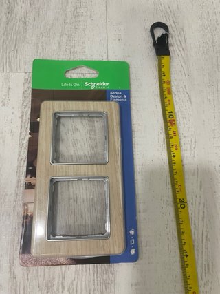 2 Marcos Interruptor Schneider Sedna Madera