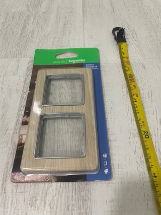 2 Marcos Interruptor Schneider Sedna Madera