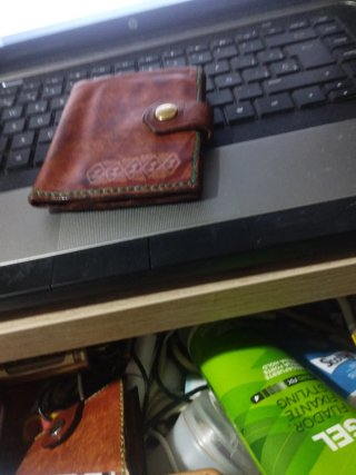 Cartera de piel hombre