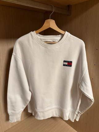 Felpa Tommy Jeans Bianca S Cotone