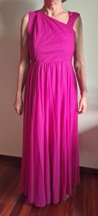 Vestido fiesta largo rosa