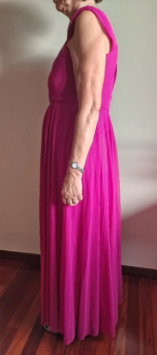 Vestido fiesta largo rosa
