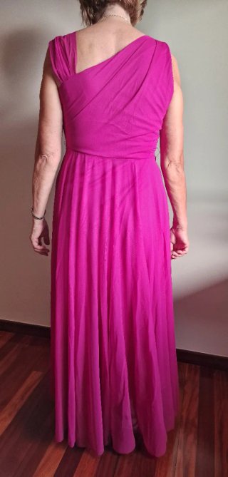 Vestido fiesta largo rosa