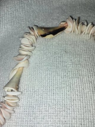 Collana vintage conchiglie naturali.