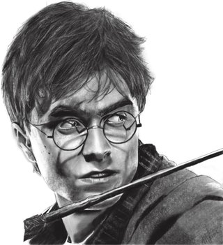 Retrato digital Harry Potter fanart