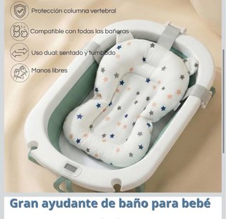 Cojín para bañera de bebé con estrellas