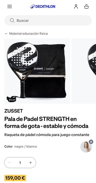 Pala de pádel ZUSSET STRENGTH gota