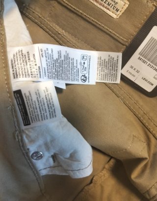 Pantalones Levi's 511 Slim Beige Talla M