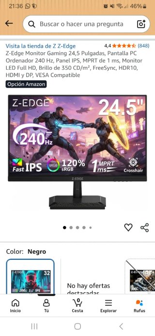 Ordenador gaming HP Victus + monitor 240hz