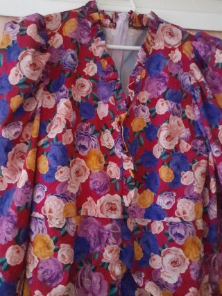 Vestido mujer flores manga larga
