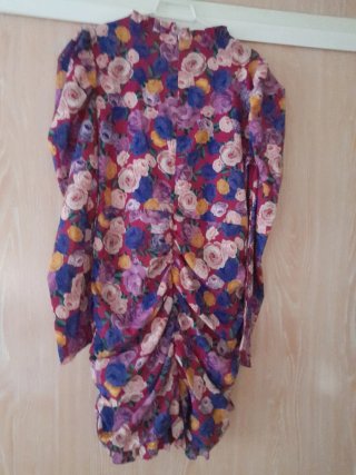 Vestido mujer flores manga larga
