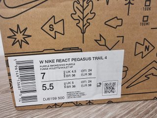 T38 Nike Pegasus Trail 4 Lila Naranja